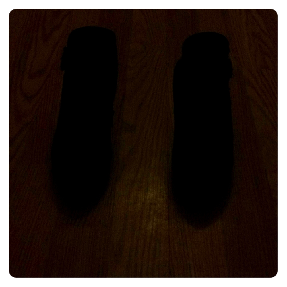 Kid black high heels